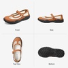 image:imageBOSTANTEN Ballet Sneakers Mary Jane Shoes Breathable Mesh Cushioned SoleBrown
