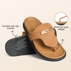 image:imageBOSTANTEN Thong Sandals for Women Wide Width for Comfortable WalkingBrown